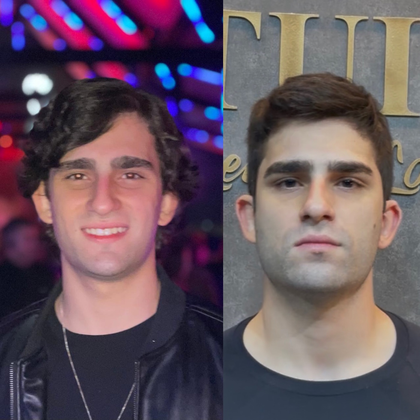 Antes e depois de uma transformação de imagem masculina realizada por Renato.